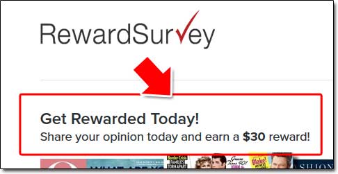 Reward Survey Earnings Claim