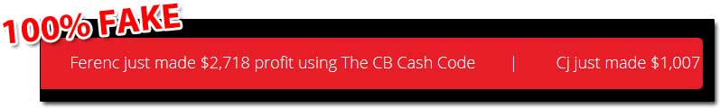 CB Cash Code Fake Profits