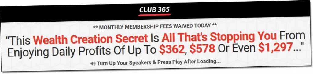 Club 365 Income Claims