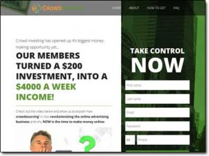 Crowd Profits System Website Screenshot