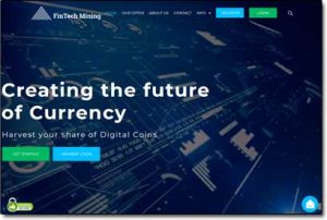 FinTech Mining Website Screenshot