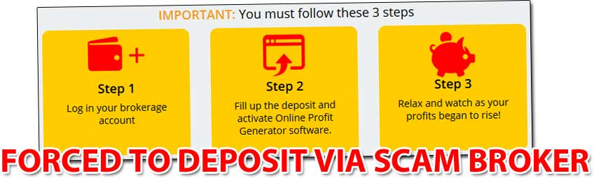 Online Profit Generator Scam Broker