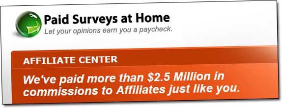 Paid Surveys At Home Affiliate