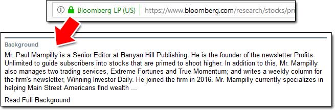 Paul Mampilly Bloomberg