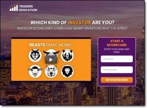 Traders Education Website Screenshot