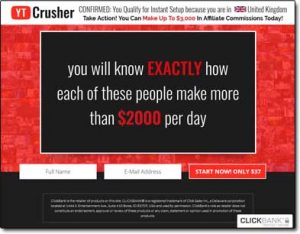 YT Crusher System Website Screenshot