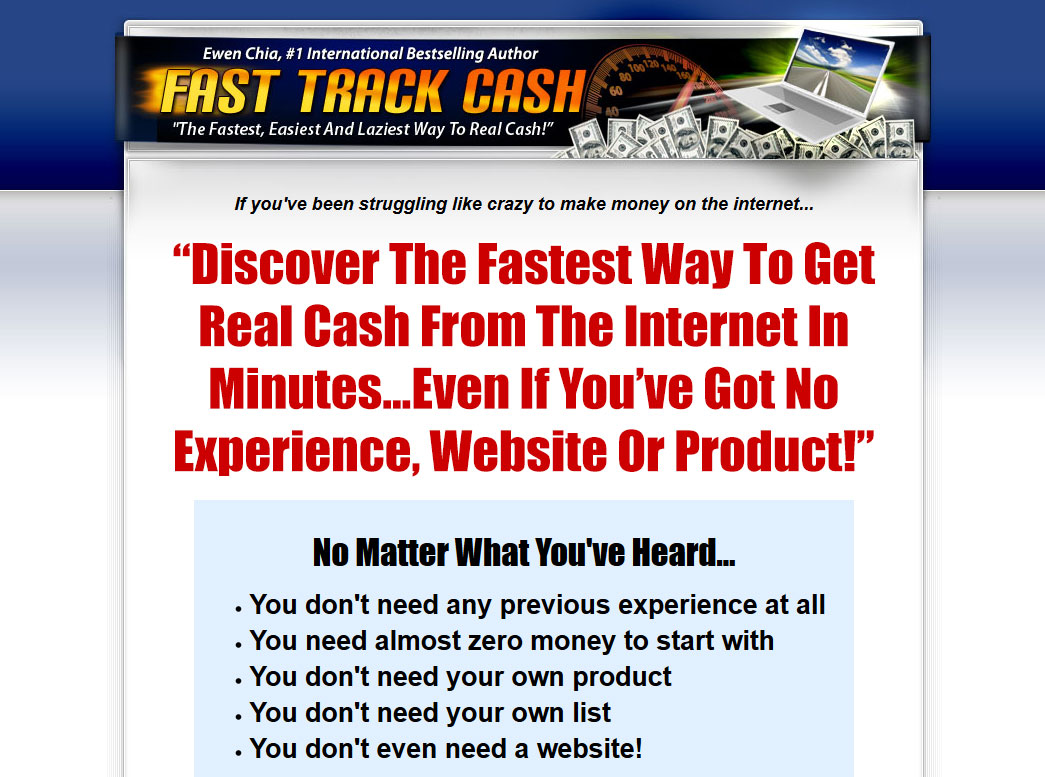 Fast Track Cash System Website Screenshot