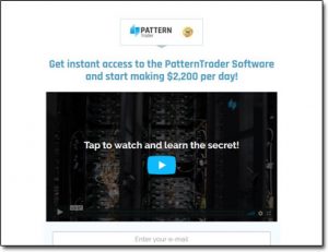 Pattern Trader System Website Screenshot
