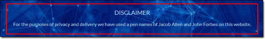 Jacob Allen John Forbes Pen Names