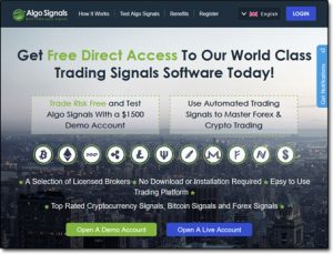 Algo Signals Website Screenshot