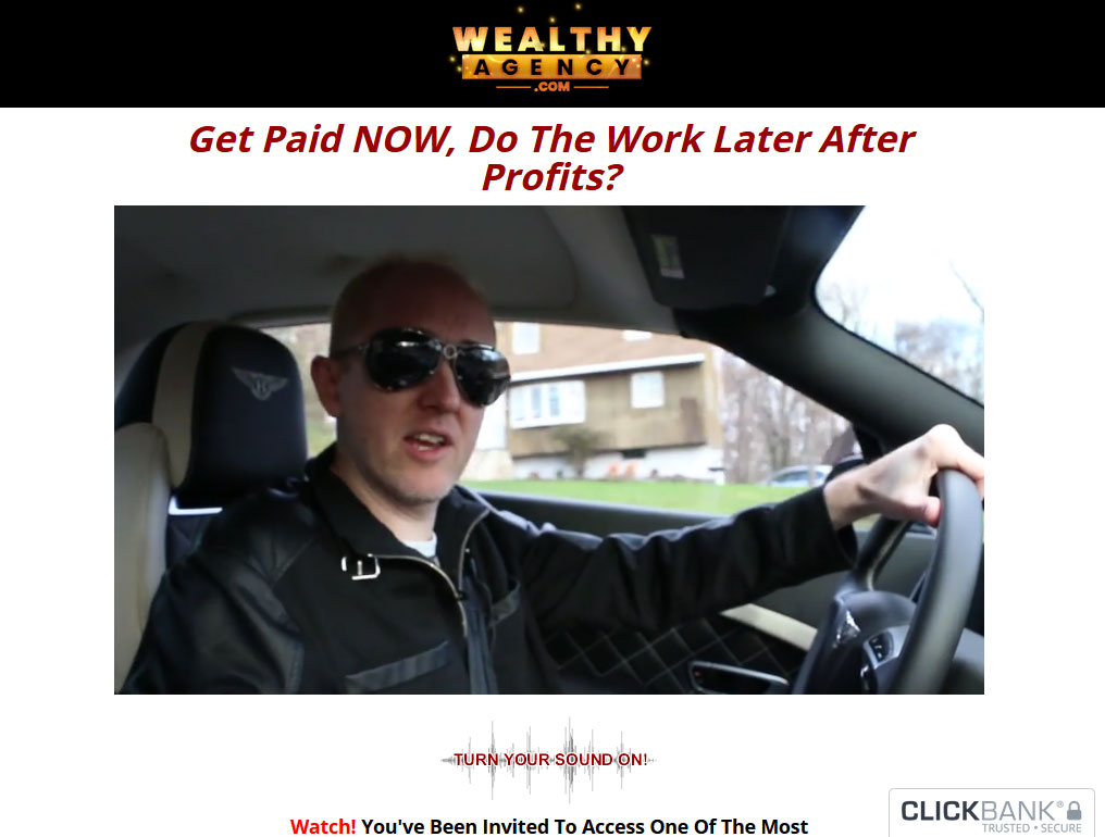 Wealthy Agency System Website Screenshot