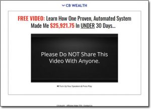 CB Wealth System Website Screenshot
