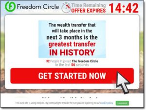 The Freedom Circle Software Website Screenshot