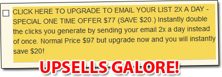 Instant Email Empire Upsells