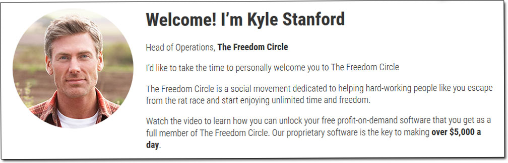 Kyle Stanford Freedom Circle Software CEO