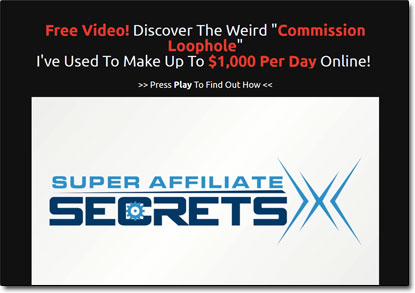 Super Affiliate Secrets X Website Screenshot