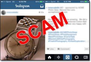 Instagram Brand Ambassador Scam