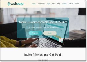 Cashooga Website Screenshot