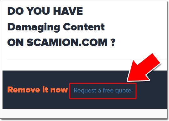 Scamion Remove Content