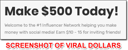 Viral Dollars Income Claim