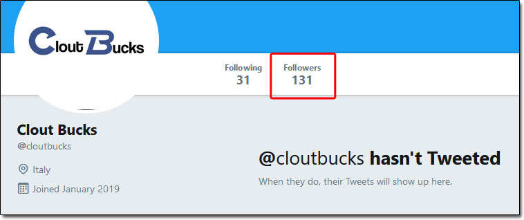 CloutBucks Twitter Profile