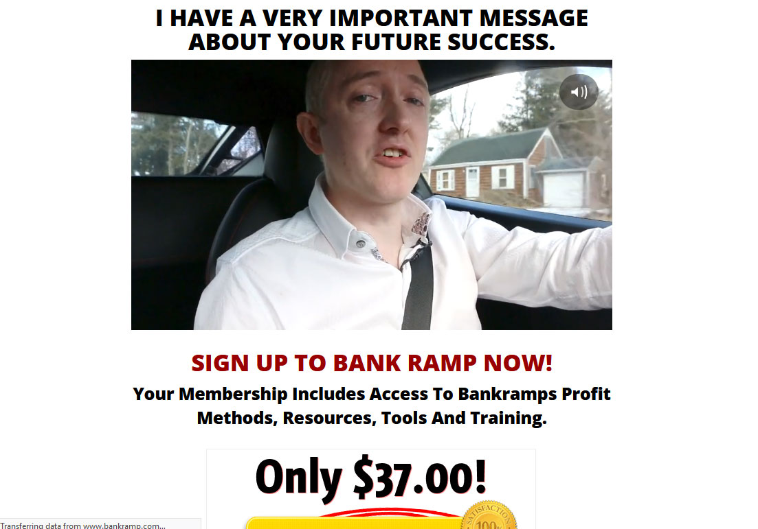 Bank Ramp System Website Screenshot