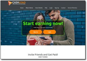 Cashload.net Website Screenshot