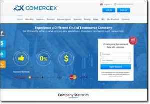Comercex Website Screenshot