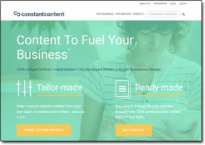 Constant Content Website Screenshot