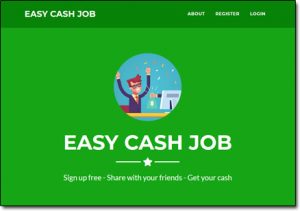 Easy Cash Job Website Screenshot