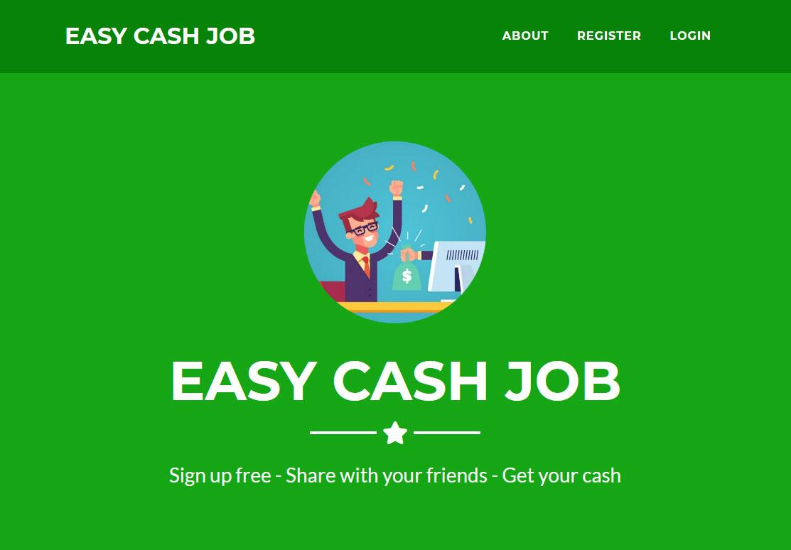 Easy Cash Job Website Screenshot