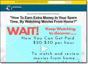 Movie Review Profits System Website Screenshot