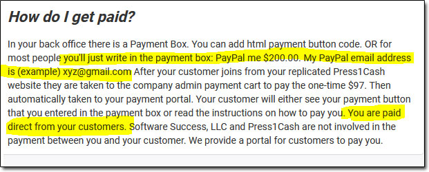 Press 1 Cash Payment FAQ