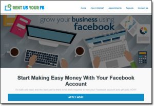 Rent Facebook Account Website