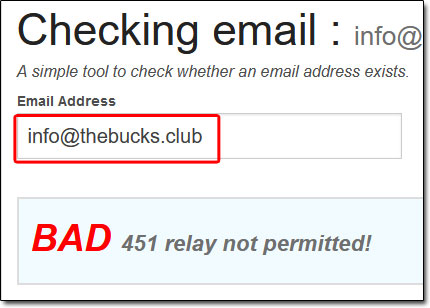 The Bucks Club Contact Email