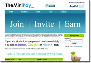 TheMiniPay Website Screenshot
