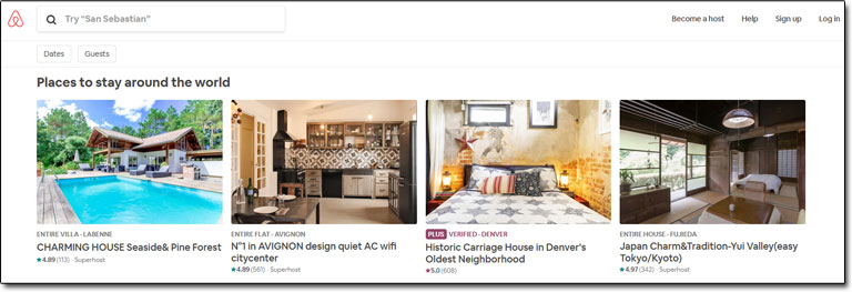 Airbnb Website Screenshot