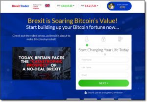 Brexit Trader Website Screenshot