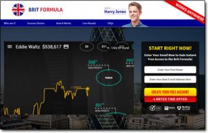 The Brit Formula System Website Screenshot