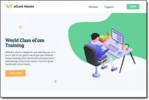 eCom Hacks Academy Website Screenshot