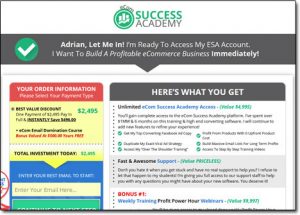 eCom Success Academy Website Screenshot