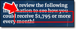 Federal Rent Checks Income Claim