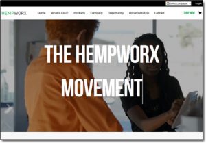 HempWorx Website Screenshot