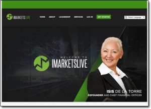 iMarketsLive Website Screenshot