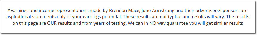 Project Profit Academy Income Disclaimer