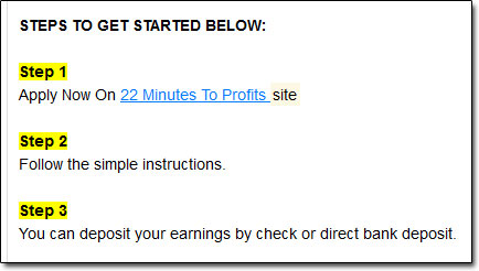 22 Minutes To Profits Steps