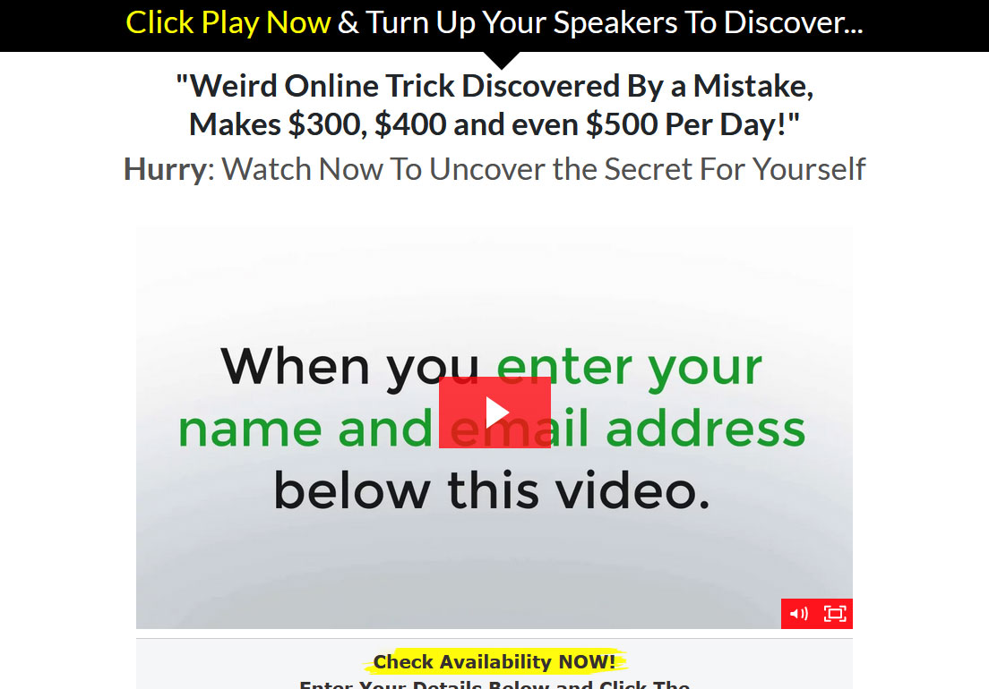 22 Minutes To Profits System Website Screenshot
