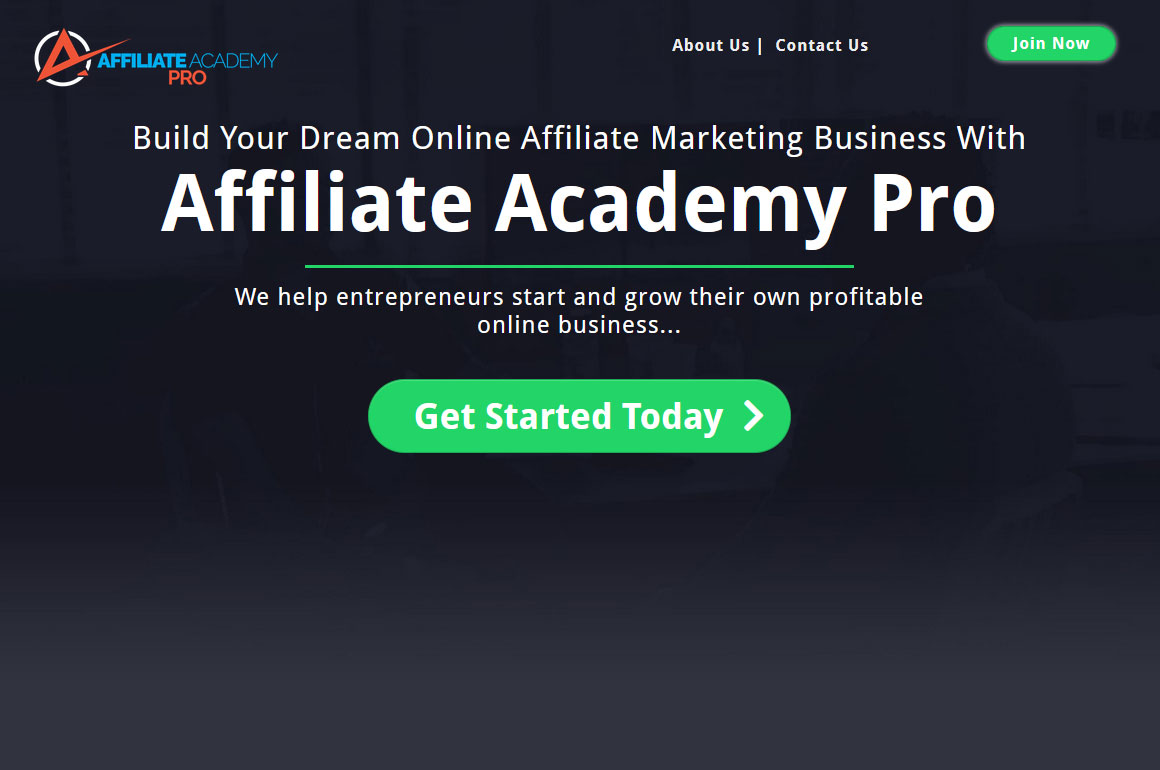 Affiliate Academy Pro Website Screenshot