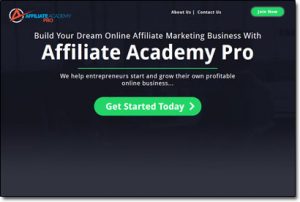 Affiliate Academy Pro Website Screenshot