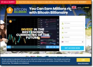 Bitcoin Billionaire System Website Screenshot
